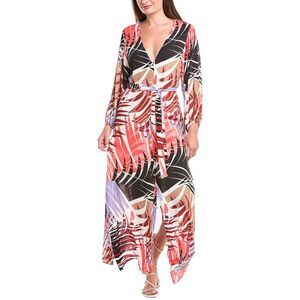 Vince Camuto Womens Caftan Cover-Up, Pink